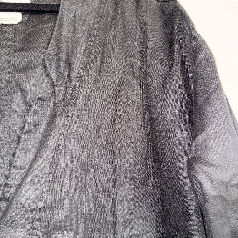 Andrea Jovine Sz L Linen Cardigan/Jacket Minimalist Lagenlook‎ Boho - Picture 10 of 11